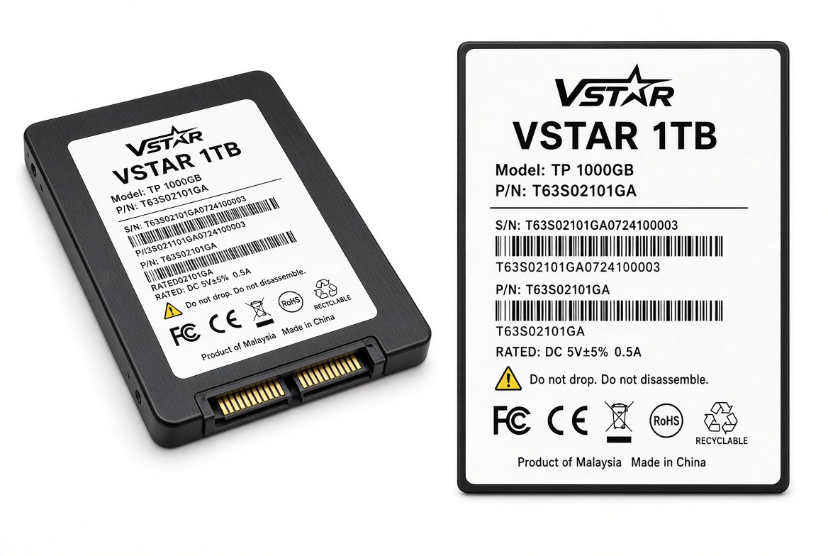 VSTAR 1TB SATA III SSD 2.5-Inch Internal Solid State Drive